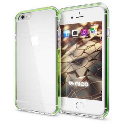 NALIA Handyhülle kompatibel mit iPhone 6 6S, Durchsichtiges Slim Silikon Case mit Transparenter Rückseite & Bumper, Crystal Schutz-Hülle Etui Dünn, Handy-Tasche Smart-Phone Back-Cover NALIA Transparente Hülle