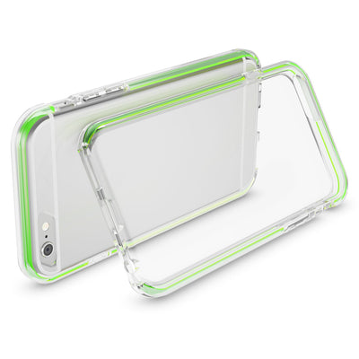 NALIA Handyhülle kompatibel mit iPhone 6 6S, Durchsichtiges Slim Silikon Case mit Transparenter Rückseite & Bumper, Crystal Schutz-Hülle Etui Dünn, Handy-Tasche Smart-Phone Back-Cover NALIA Transparente Hülle