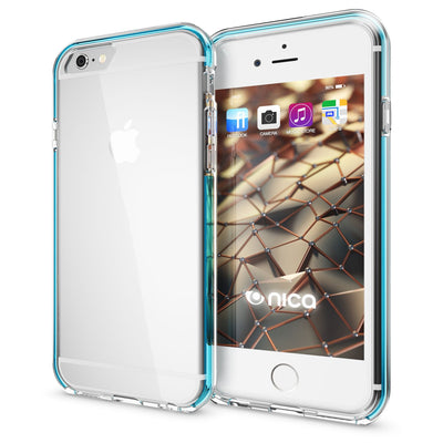 NALIA Handyhülle kompatibel mit iPhone 6 6S, Durchsichtiges Slim Silikon Case mit Transparenter Rückseite & Bumper, Crystal Schutz-Hülle Etui Dünn, Handy-Tasche Smart-Phone Back-Cover NALIA Transparente Hülle