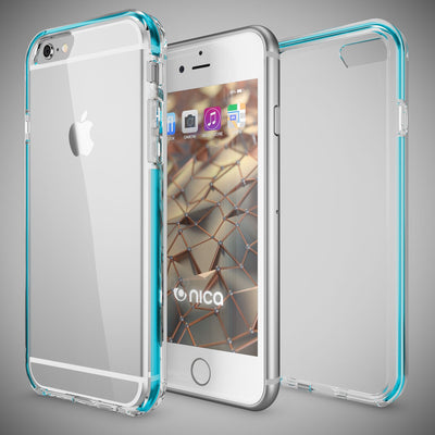 NALIA Handyhülle kompatibel mit iPhone 6 6S, Durchsichtiges Slim Silikon Case mit Transparenter Rückseite & Bumper, Crystal Schutz-Hülle Etui Dünn, Handy-Tasche Smart-Phone Back-Cover NALIA Transparente Hülle
