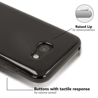 NALIA Handyhülle kompatibel mit Samsung Galaxy A5 2017, Ultra-Slim Silikon Case Cover, Dünne Crystal Schutzhülle Handy-Tasche Schale Backcover Bumper Etui, Smart-Phone Gummi Hülle Skin NALIA