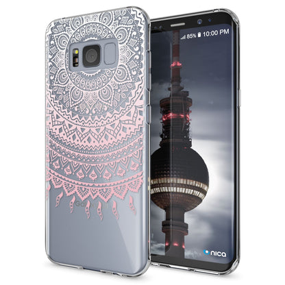 Samsung Galaxy S8 Plus Hülle Handyhülle von NALIA, Silikon Motiv Case Schutzhülle Mandala Pink NALIA
