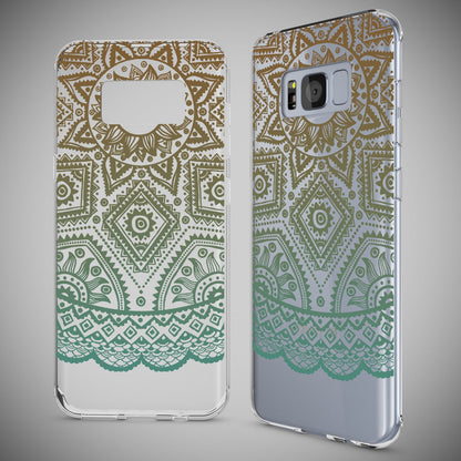 Samsung Galaxy S8 Plus Hülle Handyhülle von NALIA, Silikon Motiv Case Schutzhülle Mandala Weiß NALIA