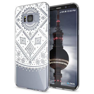 NALIA Handyhülle kompatibel mit Samsung Galaxy S8 Plus, Motiv Design Slim Silikon Case Cover, Crystal Schutzhülle Handy-Tasche Dünn, Muster Backcover Smart-Phone Hülle Princess Pink NALIA Protective Hülle