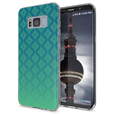 NALIA Handyhülle kompatibel mit Samsung Galaxy S8 Plus, Motiv Design Slim Silikon Case Cover, Crystal Schutzhülle Handy-Tasche Dünn, Muster Backcover Smart-Phone Hülle Princess Pink NALIA Protective Hülle
