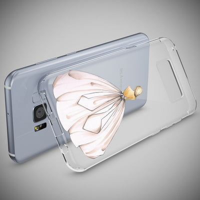 NALIA Handyhülle kompatibel mit Samsung Galaxy S8 Plus, Motiv Design Slim Silikon Case Cover, Crystal Schutzhülle Handy-Tasche Dünn, Muster Backcover Smart-Phone Hülle Princess Pink NALIA Protective Hülle