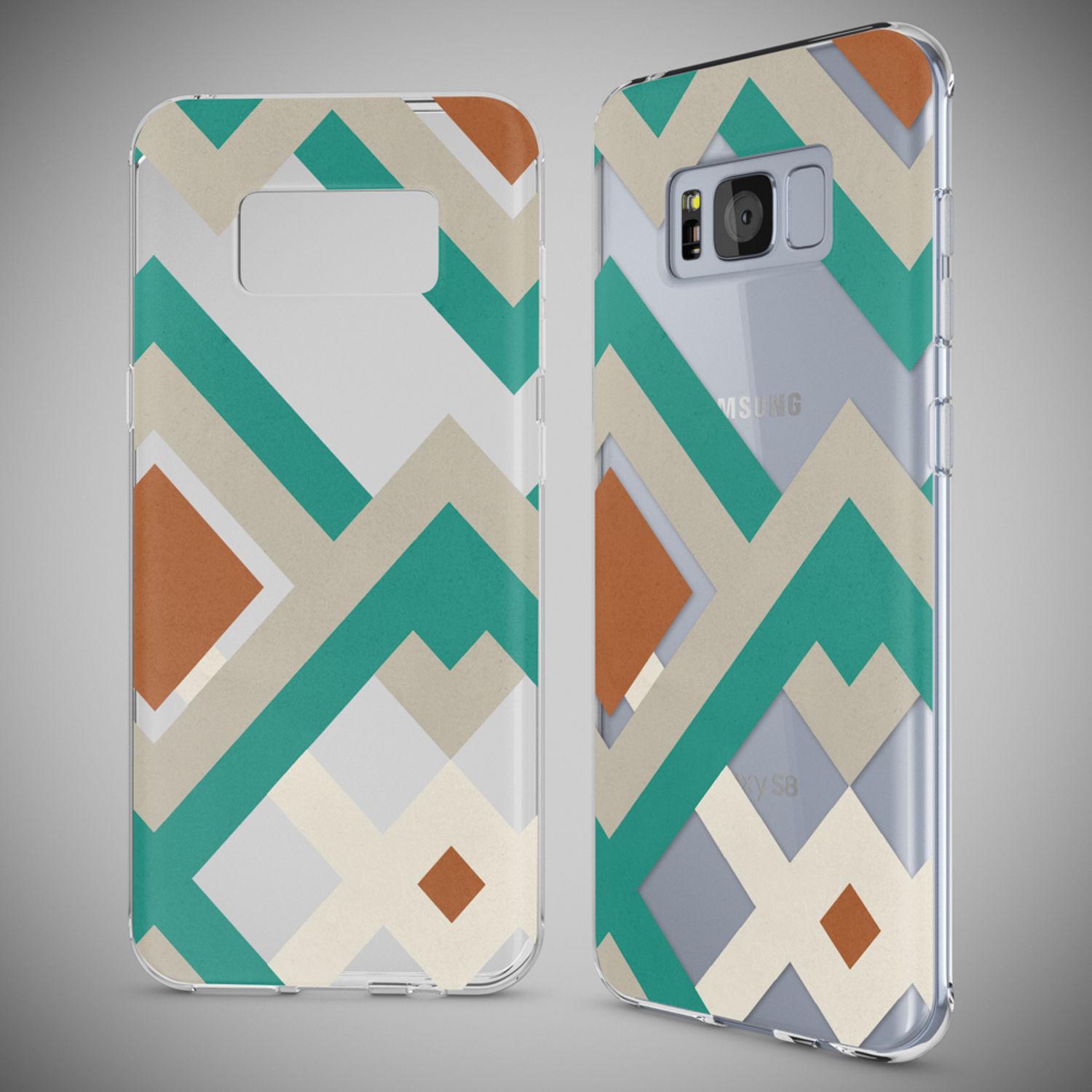 Samsung Galaxy S8 Plus Hülle Handyhülle von NALIA, Silikon Motiv Case Schutzhülle Green Forest NALIA