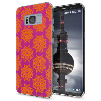 NALIA Handyhülle kompatibel mit Samsung Galaxy S8 Plus, Motiv Design Slim Silikon Case Cover, Crystal Schutzhülle Handy-Tasche Dünn, Muster Backcover Smart-Phone Hülle Green Forest NALIA Protective Hülle