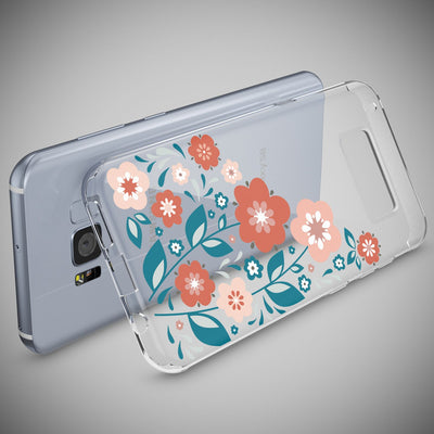 NALIA Handyhülle kompatibel mit Samsung Galaxy S8 Plus, Motiv Design Slim Silikon Case Cover, Crystal Schutzhülle Handy-Tasche Dünn, Muster Backcover Smart-Phone Hülle Green Forest NALIA Protective Hülle