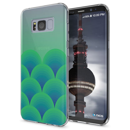 Samsung Galaxy S8 Plus Hülle Handyhülle von NALIA, Silikon Motiv Case Schutzhülle Green Forest NALIA