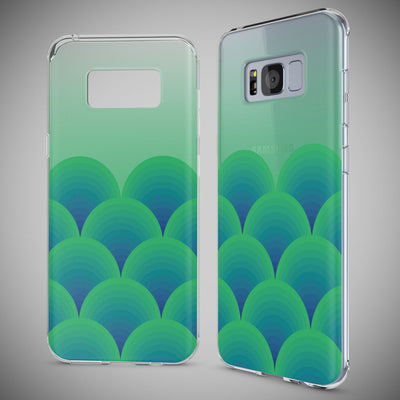 NALIA Handyhülle kompatibel mit Samsung Galaxy S8 Plus, Motiv Design Slim Silikon Case Cover, Crystal Schutzhülle Handy-Tasche Dünn, Muster Backcover Smart-Phone Hülle Green Forest NALIA Protective Hülle