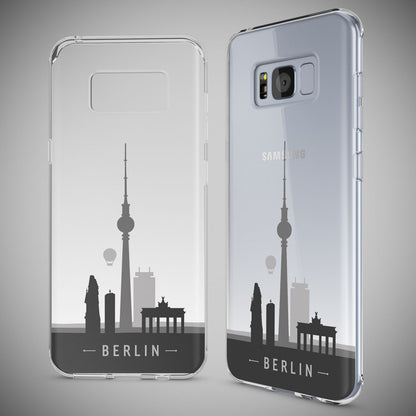 Samsung Galaxy S8 Plus Hülle Handyhülle von NALIA, Silikon Motiv Case Schutzhülle Berlin Skyline NALIA