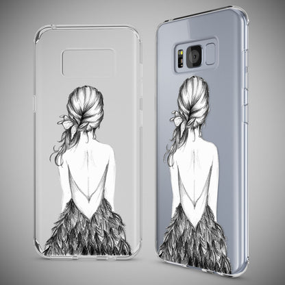 Samsung Galaxy S8 Plus Hülle Handyhülle von NALIA, Silikon Motiv Case Schutzhülle Bird Princess NALIA