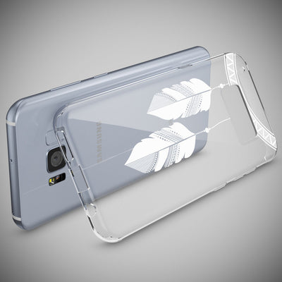 NALIA Handyhülle kompatibel mit Samsung Galaxy S8 Plus, Motiv Design Slim Silikon Case Cover, Crystal Schutzhülle Handy-Tasche Dünn, Muster Backcover Smart-Phone Hülle Colorful Rain NALIA Protective Hülle