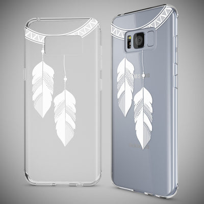 NALIA Handyhülle kompatibel mit Samsung Galaxy S8 Plus, Motiv Design Slim Silikon Case Cover, Crystal Schutzhülle Handy-Tasche Dünn, Muster Backcover Smart-Phone Hülle Colorful Rain NALIA Protective Hülle