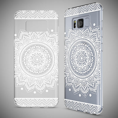 NALIA Handyhülle kompatibel mit Samsung Galaxy S8 Plus, Motiv Design Slim Silikon Case Cover, Crystal Schutzhülle Handy-Tasche Dünn, Muster Backcover Smart-Phone Hülle Colorful Rain NALIA Protective Hülle