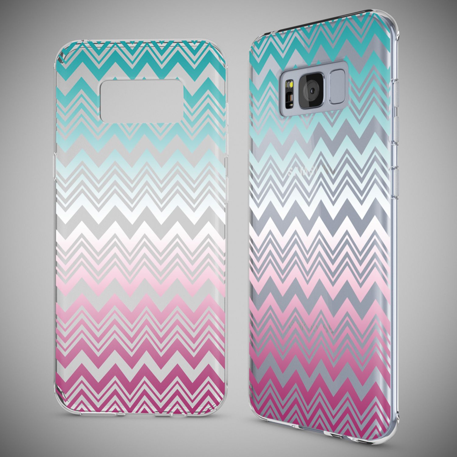 Samsung Galaxy S8 Plus Hülle Handyhülle von NALIA, Silikon Motiv Case Schutzhülle Colorful Rain NALIA