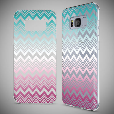 NALIA Handyhülle kompatibel mit Samsung Galaxy S8 Plus, Motiv Design Slim Silikon Case Cover, Crystal Schutzhülle Handy-Tasche Dünn, Muster Backcover Smart-Phone Hülle Colorful Rain NALIA Protective Hülle