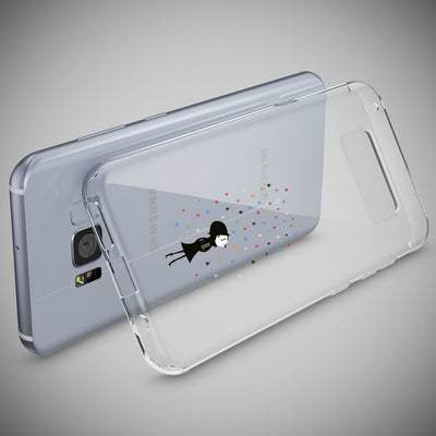 NALIA Handyhülle kompatibel mit Samsung Galaxy S8 Plus, Motiv Design Slim Silikon Case Cover, Crystal Schutzhülle Handy-Tasche Dünn, Muster Backcover Smart-Phone Hülle Colorful Rain NALIA Protective Hülle