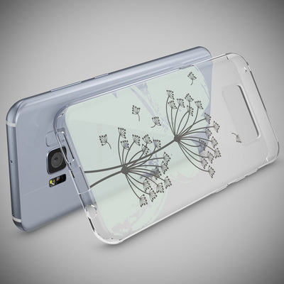NALIA Handyhülle kompatibel mit Samsung Galaxy S8 Plus, Motiv Design Slim Silikon Case Cover, Crystal Schutzhülle Handy-Tasche Dünn, Muster Backcover Smart-Phone Hülle Dandelion Bubbles NALIA Protective Hülle