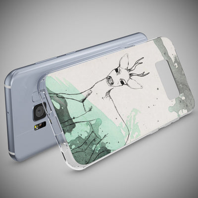 NALIA Handyhülle kompatibel mit Samsung Galaxy S8 Plus, Motiv Design Slim Silikon Case Cover, Crystal Schutzhülle Handy-Tasche Dünn, Muster Backcover Smart-Phone Hülle Deer NALIA Protective Hülle
