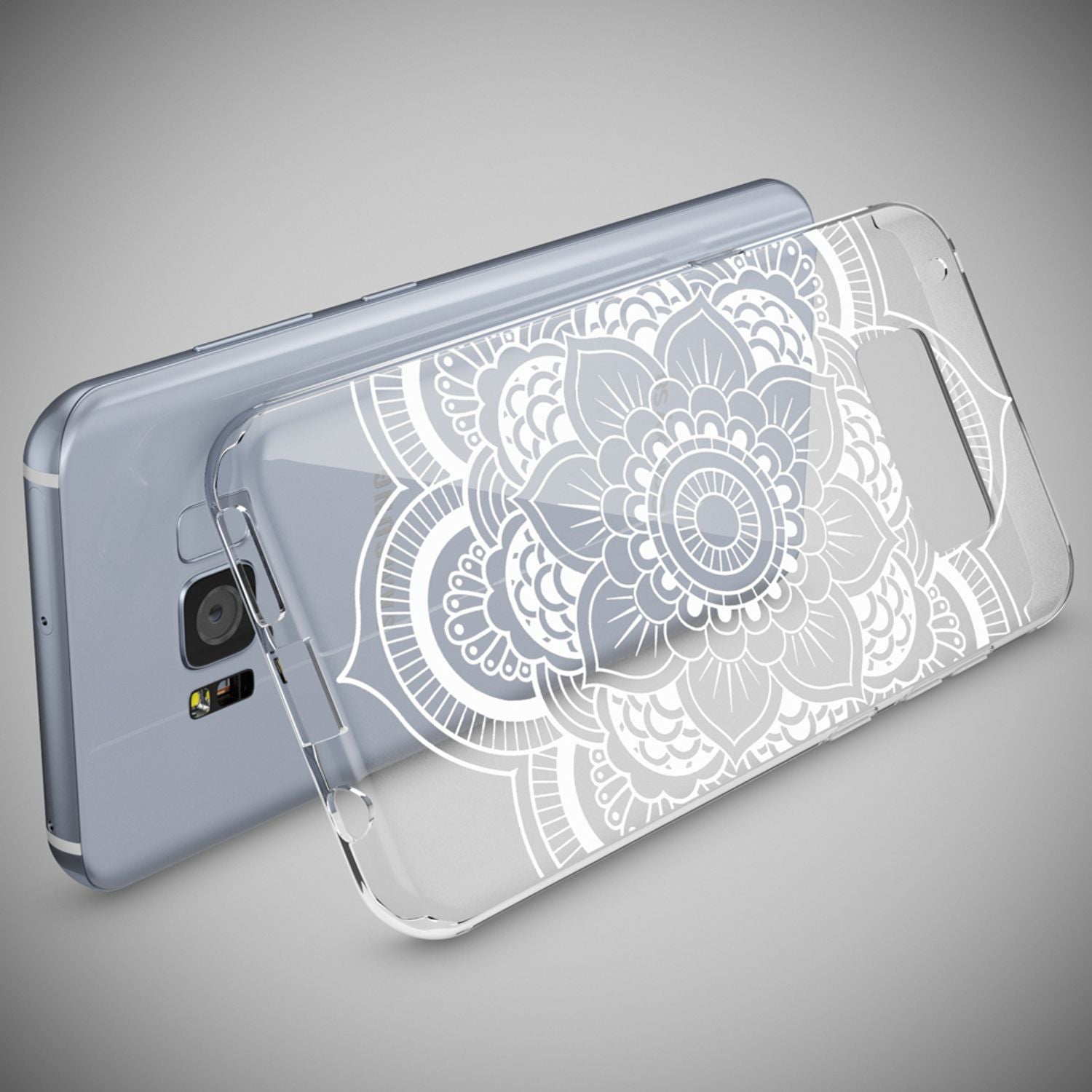 Samsung Galaxy S8 Plus Hülle Handyhülle von NALIA, Silikon Motiv Case Schutzhülle Mandala Blau Türkis NALIA