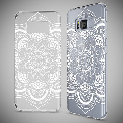 Samsung Galaxy S8 Plus Hülle Handyhülle von NALIA, Silikon Motiv Case Schutzhülle Mandala Blau Türkis NALIA