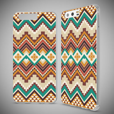 NALIA Handyhülle kompatibel mit Huawei P10, Motiv Design Slim Silikon Case Cover, Crystal Schutzhülle Handy-Tasche Dünn, Muster Etui Backcover Hülle Smart-Phone Bumper Indian Pattern NALIA SlimFit Hülle