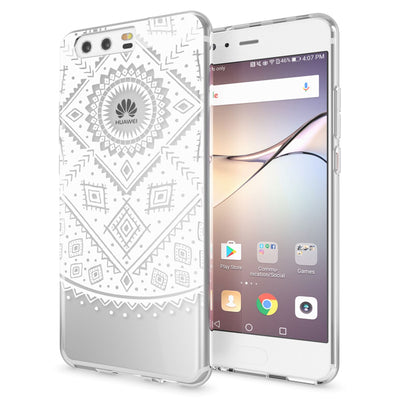NALIA Handyhülle kompatibel mit Huawei P10, Motiv Design Slim Silikon Case Cover, Crystal Schutzhülle Handy-Tasche Dünn, Muster Etui Backcover Hülle Smart-Phone Bumper Retro NALIA SlimFit Hülle