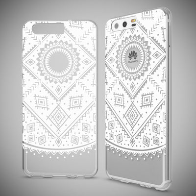 NALIA Handyhülle kompatibel mit Huawei P10, Motiv Design Slim Silikon Case Cover, Crystal Schutzhülle Handy-Tasche Dünn, Muster Etui Backcover Hülle Smart-Phone Bumper Retro NALIA SlimFit Hülle