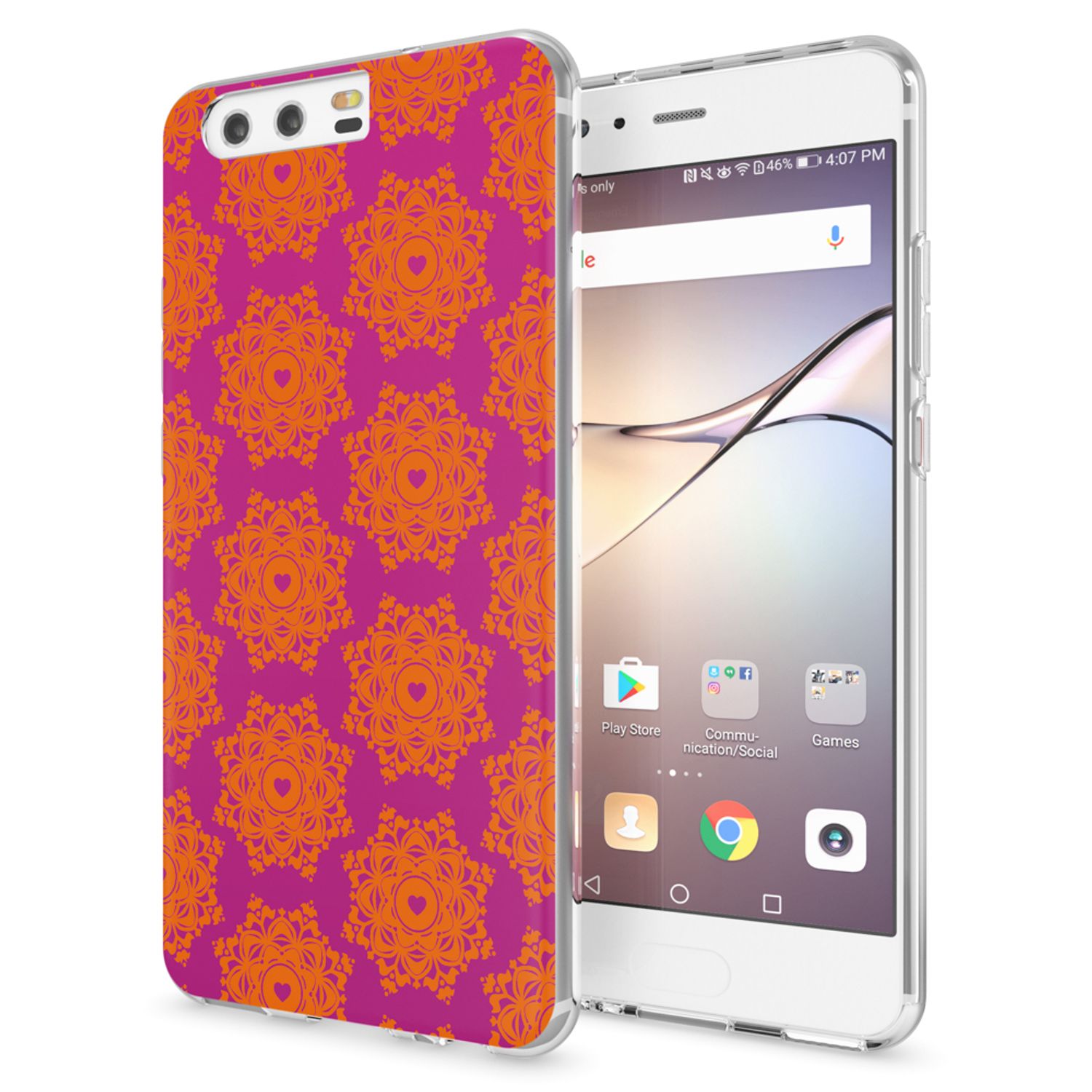 Huawei P10 Hülle Handyhülle von NALIA, Slim Silikon Motiv Case Cover Schutzhülle Feathers NALIA