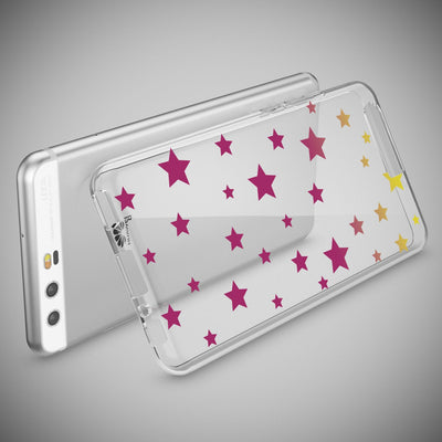 NALIA Handyhülle kompatibel mit Huawei P10, Motiv Design Slim Silikon Case Cover, Crystal Schutzhülle Handy-Tasche Dünn, Muster Etui Backcover Hülle Smart-Phone Bumper Feathers NALIA SlimFit Hülle