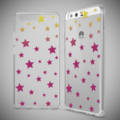 NALIA Handyhülle kompatibel mit Huawei P10, Motiv Design Slim Silikon Case Cover, Crystal Schutzhülle Handy-Tasche Dünn, Muster Etui Backcover Hülle Smart-Phone Bumper Feathers NALIA SlimFit Hülle