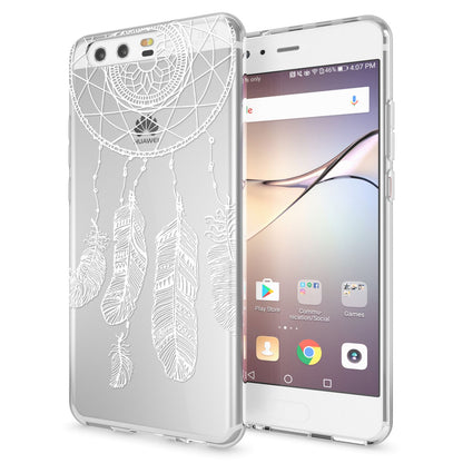 Huawei P10 Hülle Handyhülle von NALIA, Slim Silikon Motiv Case Cover Schutzhülle Feathers NALIA