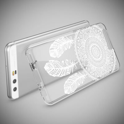NALIA Handyhülle kompatibel mit Huawei P10, Motiv Design Slim Silikon Case Cover, Crystal Schutzhülle Handy-Tasche Dünn, Muster Etui Backcover Hülle Smart-Phone Bumper Dreamcatcher NALIA SlimFit Hülle