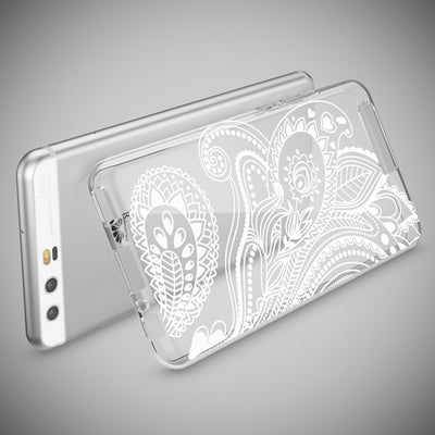 NALIA Handyhülle kompatibel mit Huawei P10, Motiv Design Slim Silikon Case Cover, Crystal Schutzhülle Handy-Tasche Dünn, Muster Etui Backcover Hülle Smart-Phone Bumper Artificial Flowers NALIA SlimFit Hülle