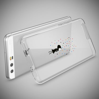 NALIA Handyhülle kompatibel mit Huawei P10, Motiv Design Slim Silikon Case Cover, Crystal Schutzhülle Handy-Tasche Dünn, Muster Etui Backcover Hülle Smart-Phone Bumper Deer NALIA SlimFit Hülle