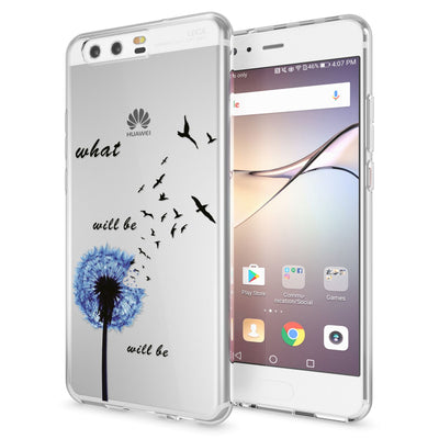 NALIA Handyhülle kompatibel mit Huawei P10, Motiv Design Slim Silikon Case Cover, Crystal Schutzhülle Handy-Tasche Dünn, Muster Etui Backcover Hülle Smart-Phone Bumper Deer NALIA SlimFit Hülle