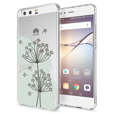 NALIA Handyhülle kompatibel mit Huawei P10, Motiv Design Slim Silikon Case Cover, Crystal Schutzhülle Handy-Tasche Dünn, Muster Etui Backcover Hülle Smart-Phone Bumper Deer NALIA SlimFit Hülle