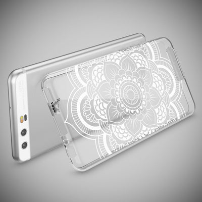 NALIA Handyhülle kompatibel mit Huawei P10, Motiv Design Slim Silikon Case Cover, Crystal Schutzhülle Handy-Tasche Dünn, Muster Etui Backcover Hülle Smart-Phone Bumper Pattern Flowers NALIA SlimFit Hülle