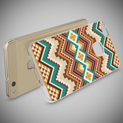 Huawei P10 Lite Hülle Handyhülle von NALIA, Slim Silikon Motiv Cover Schutzhülle Indian Pattern NALIA