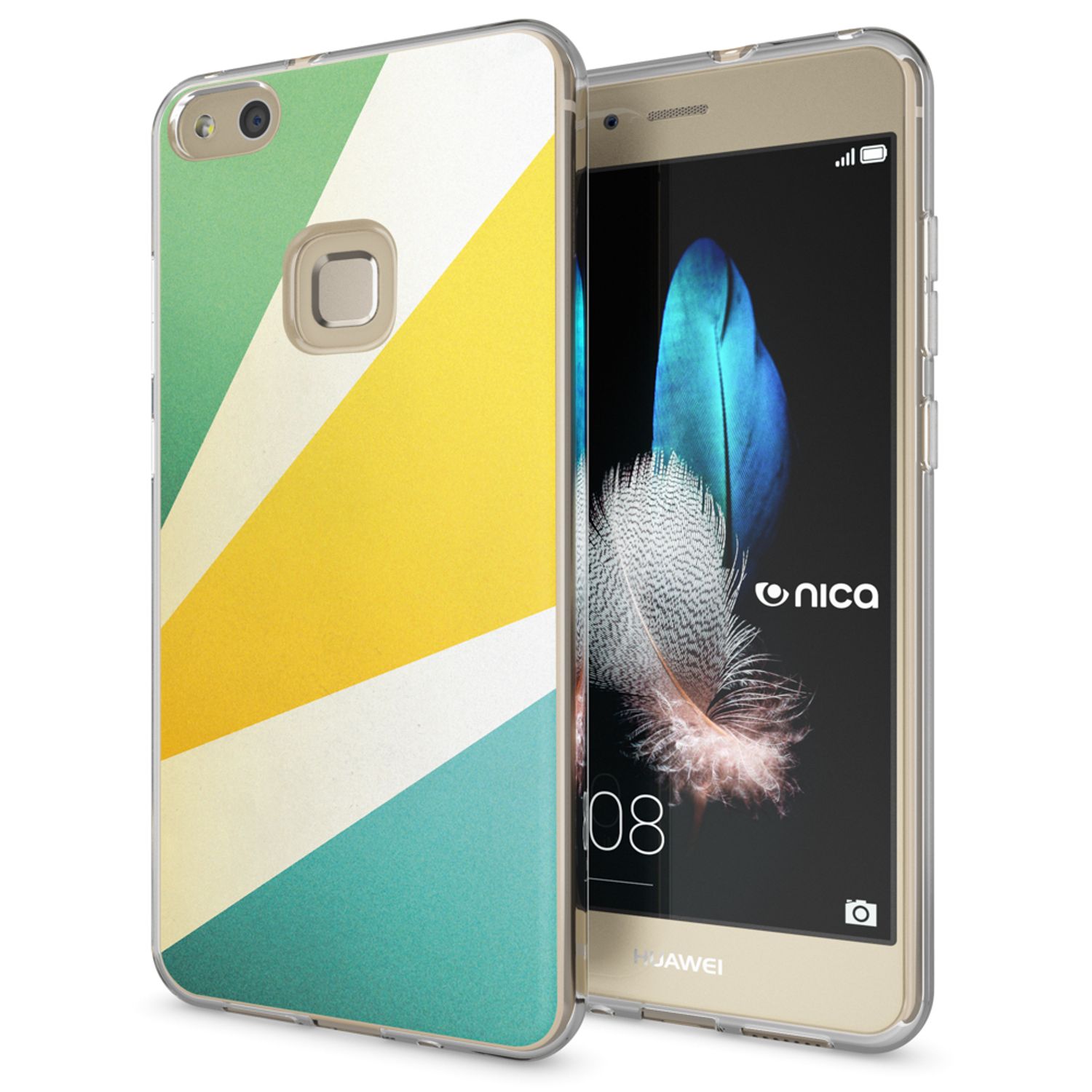 Huawei P10 Lite Hülle Handyhülle von NALIA, Slim Silikon Motiv Cover Schutzhülle Princess Pink NALIA