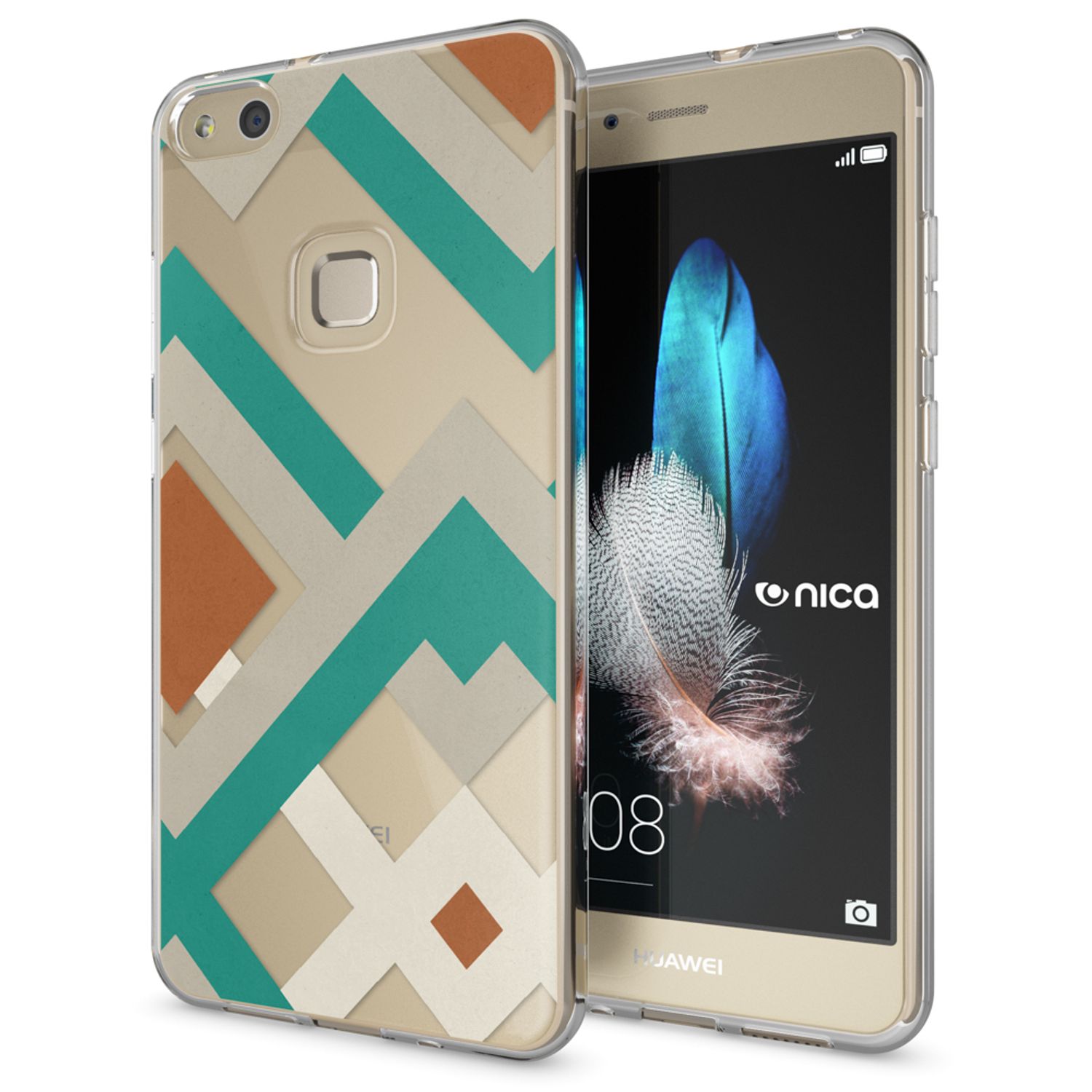 Huawei P10 Lite Hülle Handyhülle von NALIA, Slim Silikon Motiv Cover Schutzhülle Princess Pink NALIA