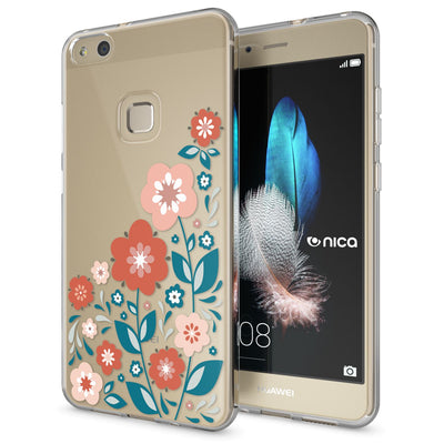 NALIA Handyhülle kompatibel mit Huawei P10 Lite, Motiv Design Slim Silikon Case Cover, Crystal Schutzhülle Handy-Tasche Dünn, Muster Backcover Skin Smart-Phone Hülle Princess Pink NALIA SlimFit Hülle