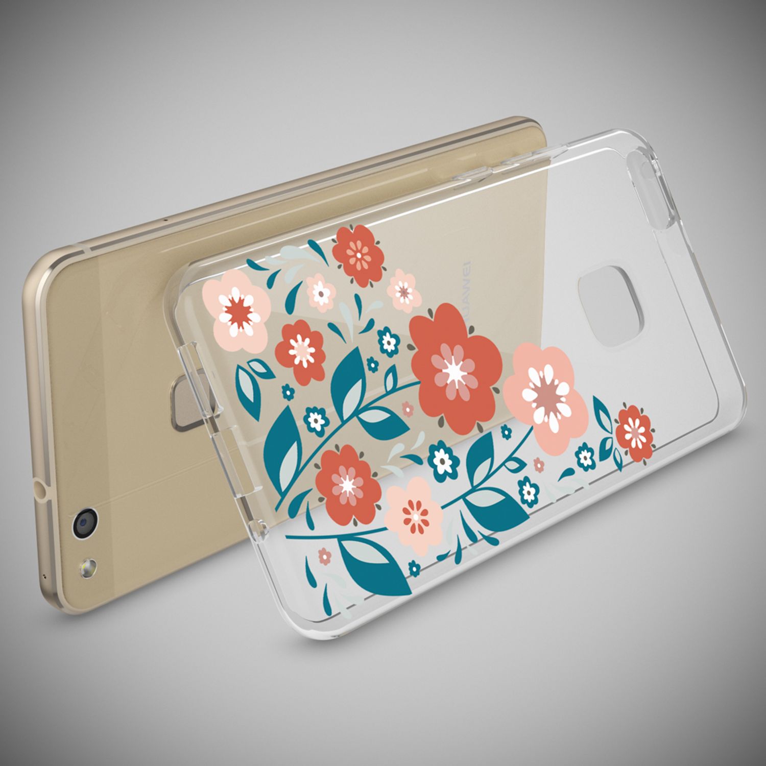 Huawei P10 Lite Hülle Handyhülle von NALIA, Slim Silikon Motiv Cover Schutzhülle Princess Pink NALIA