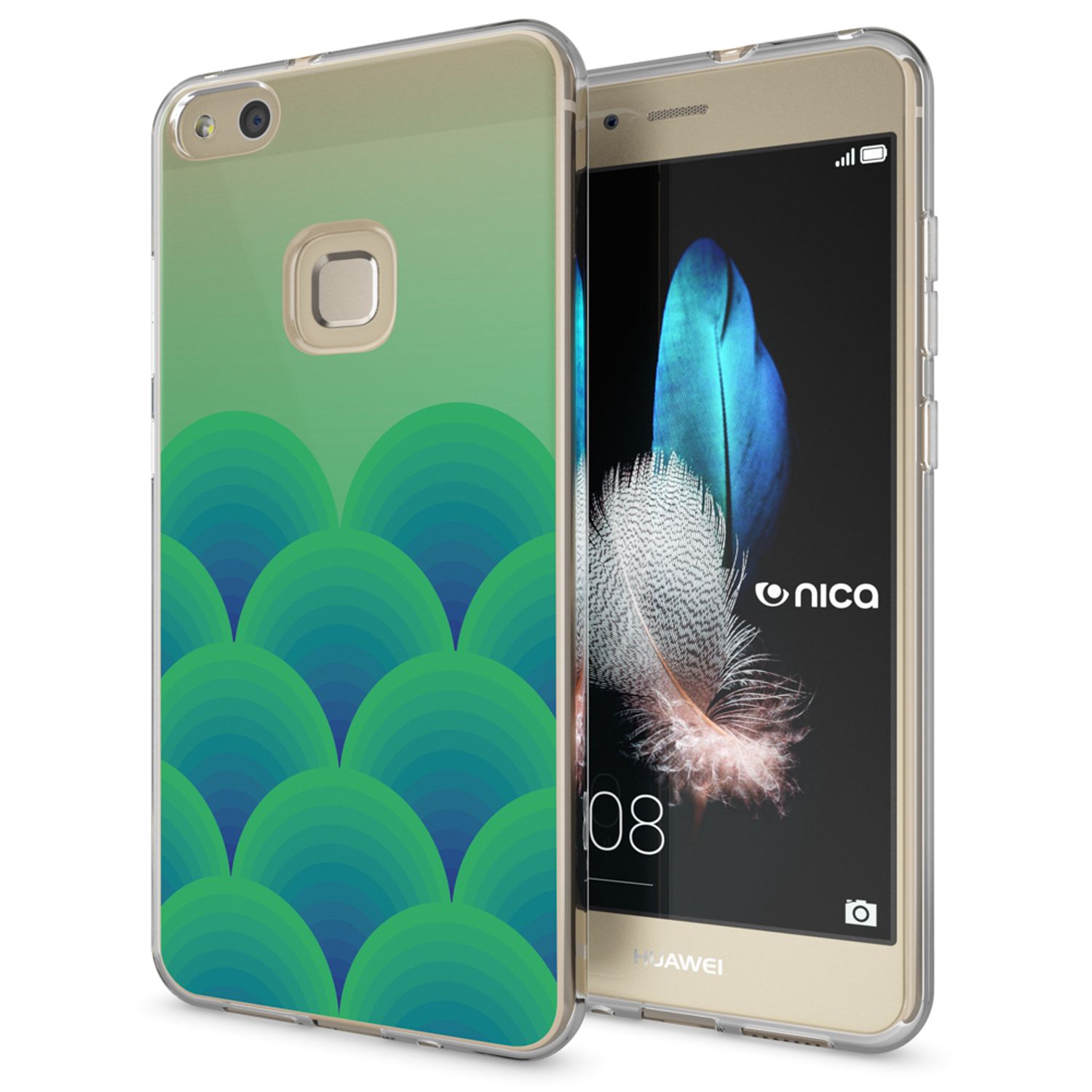 Huawei P10 Lite Hülle Handyhülle von NALIA, Slim Silikon Motiv Cover Schutzhülle Princess Pink NALIA