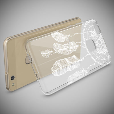 NALIA Handyhülle kompatibel mit Huawei P10 Lite, Motiv Design Slim Silikon Case Cover, Crystal Schutzhülle Handy-Tasche Dünn, Muster Backcover Skin Smart-Phone Hülle Princess Pink NALIA SlimFit Hülle