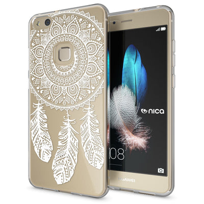 NALIA Handyhülle kompatibel mit Huawei P10 Lite, Motiv Design Slim Silikon Case Cover, Crystal Schutzhülle Handy-Tasche Dünn, Muster Backcover Skin Smart-Phone Hülle Princess Pink NALIA SlimFit Hülle