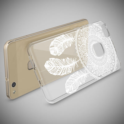NALIA Handyhülle kompatibel mit Huawei P10 Lite, Motiv Design Slim Silikon Case Cover, Crystal Schutzhülle Handy-Tasche Dünn, Muster Backcover Skin Smart-Phone Hülle Princess Pink NALIA SlimFit Hülle