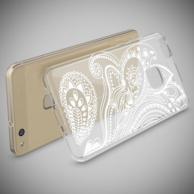 NALIA Handyhülle kompatibel mit Huawei P10 Lite, Motiv Design Slim Silikon Case Cover, Crystal Schutzhülle Handy-Tasche Dünn, Muster Backcover Skin Smart-Phone Hülle Artificial Flowers NALIA SlimFit Hülle